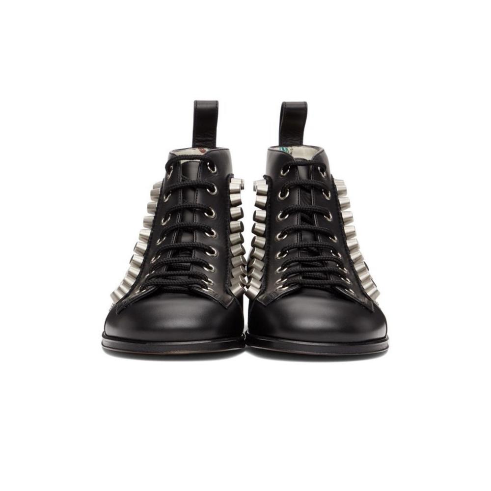 Gucci - Black Brogue Detail Boots - IT 39 - Picture 5 of 6